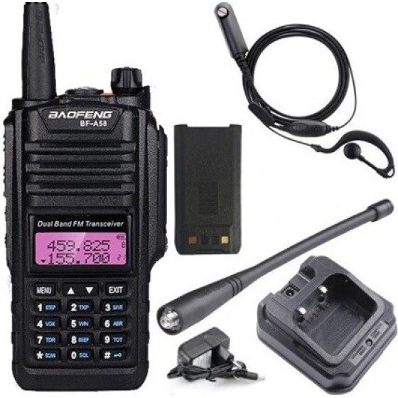 BAOFENG WALKIE-TALKIE BLACK - (BF-A58)