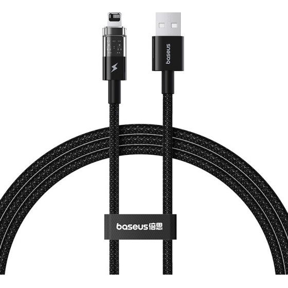 Baseus Gem USB to IP 2.4A fast charging cable 1 m Black - (P10373003111-00)