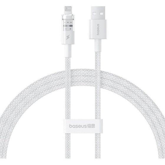 Baseus Gem USB to IP 2.4A fast charging cable 1 m White - (P10373003211-00)
