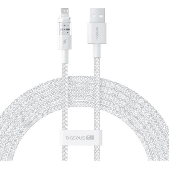 Baseus Gem USB to IP 2.4A fast charging cable 2 m White - (P10373003211-01)