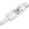 Baseus Gem USB to IP 2.4A fast charging cable 2 m White - (P10373003211-01)