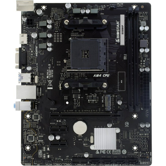 Biostar motherboard AMD B550 Socket AM4 micro ATX - (B550MHP)