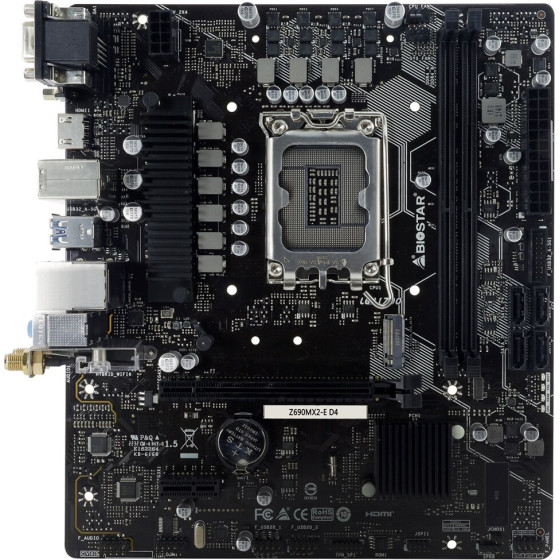 Biostar motherboard Intel Z690 LGA 1700 micro ATX - (Z690MX2-E D4)