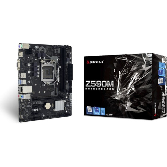 Biostar Intel Z590 LGA 1200 (Socket H5) micro ATX - (Z590MHP)