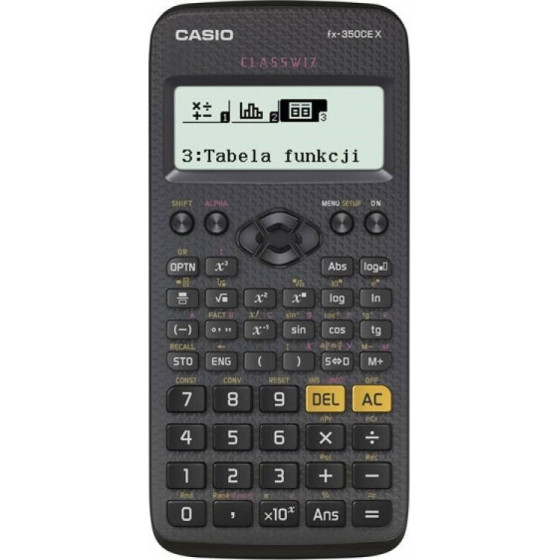 Casio CALCULATOR SCIENTIFIC 379 FUNCTIONS, 77X166MM, BLACK - (FX-350CEX)