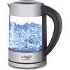 Adler NEW electric kettle 1.7 L 2200 W Black, Stainless steel, Transparent - (AD 1247)