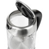 Adler NEW electric kettle 1.7 L 2200 W Black, Stainless steel, Transparent - (AD 1247)