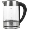 Adler NEW electric kettle 1.7 L 2200 W Black, Stainless steel, Transparent - (AD 1247)