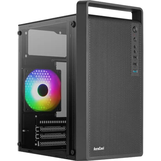 Aerocool Case PGS CS-109-G-BK-v1 FRGB Black - (AEROPGSCS-109G-BK-V1)