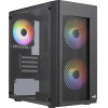 Aerocool HEXFORMBKV2 Micro ATX PC Case 3 Fans FRGB Black - (AEROPGS-HEXFORM-GBK2)