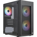 Aerocool HEXFORMBKV2 Micro ATX PC Case 3 Fans FRGB Black - (AEROPGS-HEXFORM-GBK2)
