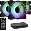 Aerocool Mirage 12 ARGB Pro Computer case Cooling set 12 cm Black - (AEROPGSMIRAGE12-A-P))