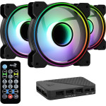 Aerocool Mirage 12 ARGB Pro Computer case Cooling set 12 cm Black - (AEROPGSMIRAGE12-A-P))