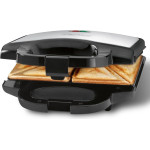 Clatronic sandwich maker 750 W Black, Stainless steel - (ST 3778)