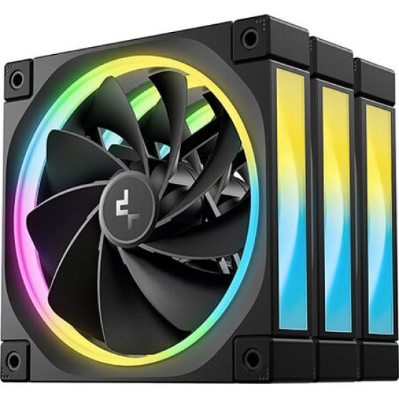 DEEPCOOL FL12R-3 IN 1 Computer case Fan 12 cm Black 3 pc(s) - (R-FL12R-BKAPN3-G)