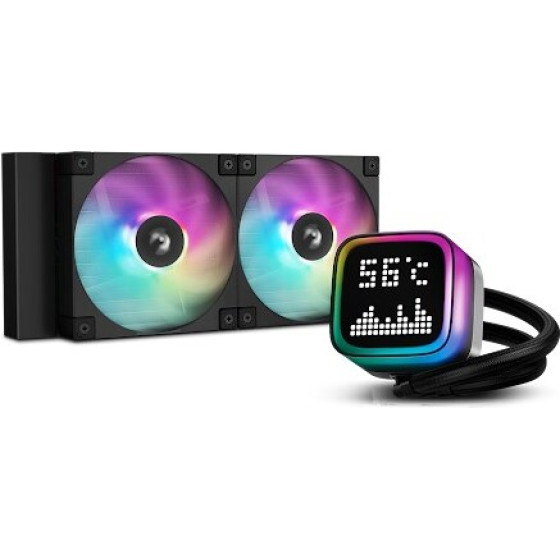 DEEPCOOL computer cooling system Computer case, Processor All-in-one liquid cooler 12 cm Black 1 pc(s) - (R-LP240-BKMSNC-G-1)