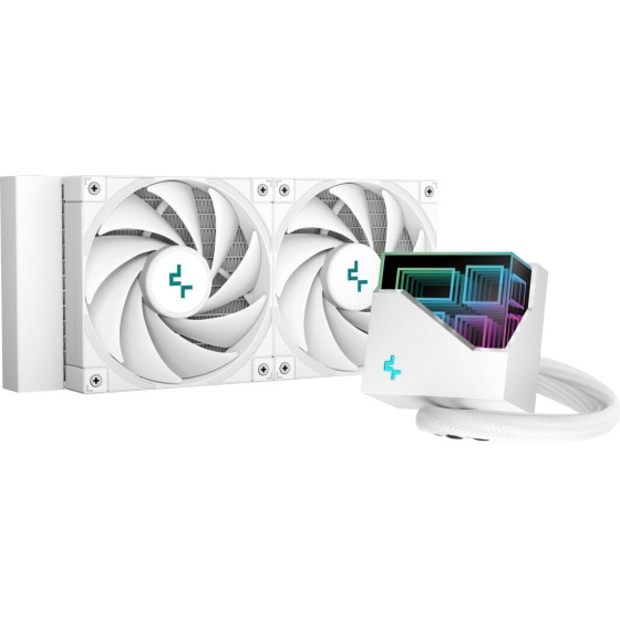 DEEPCOOL LT520 WH Processor All-in-one liquid cooler 12 cm White 1 pc(s) - (R-LT520-WHAMNF-G-1)