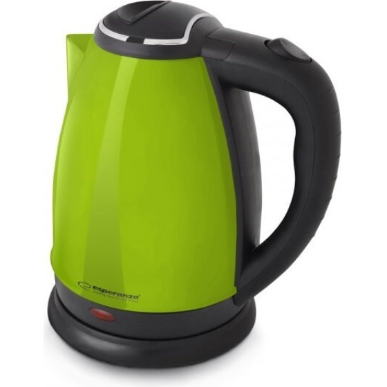 Esperanza electric kettle 1.8 L 1800 W Black, Green - (EKK113G)