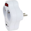 Esperanza Electrical splitter 2 GN. USB-C USB-A ON. White - (ELK311W)