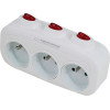 Esperanza Electrical Splitter 3 sockets switch White - (ELK307W)