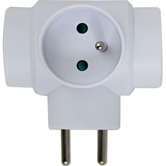 Esperanza Electrical Splitter 3 sockets White - (ELK302W)