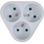 Esperanza Electrical Splitter 3 sockets White - (ELK303W)