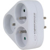 Esperanza Electrical Splitter 3 sockets White - (ELK303W)