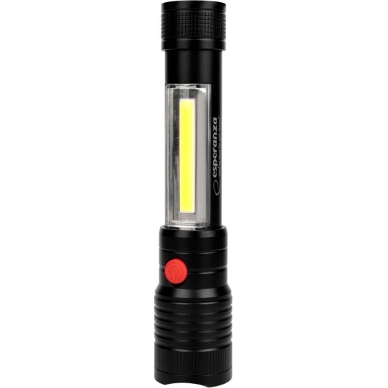 Esperanza Flashlight Black, LED Flashlight - (EOT069)