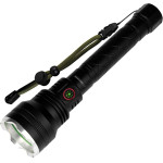 Esperanza Flashlight Black, Rechargeable LED Flashlight - (EOT068)