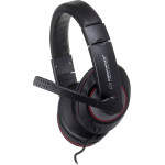 Esperanza headphones/headset Wired Head-band Calls/Music Black, Red - (EH118)