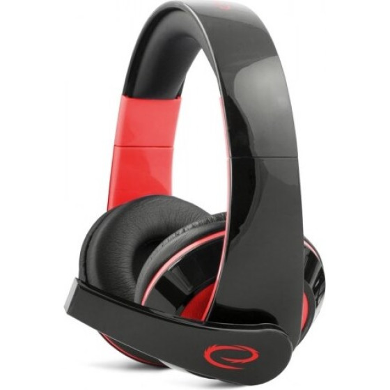 Esperanza Headset Wired Head-band Gaming Black, Red - (EGH300R)