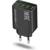 Esperanza mains charger 36W Black - (EZC107K)