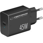 Esperanza mains charger 45W Black - (EZC108K)