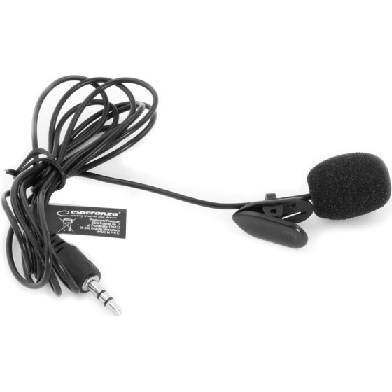 Esperanza Microphone with clip Black - (EH178)