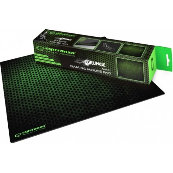 Esperanza mouse pad Gaming mouse pad Black, Green - (EGP103G)