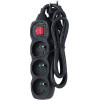 Esperanza power extension 1.5 m 3 AC outlet(s) Indoor Black - (ELK210K)