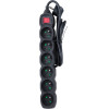 Esperanza power extension 1.5 m 6 AC outlet(s) Indoor Black - (ELK217K)
