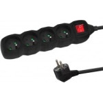 Esperanza power extension 3 m 4 AC outlet(s) Indoor Black - (ELK213K)