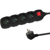 Esperanza power extension 3 m 4 AC outlet(s) Indoor Black - (ELK213K)