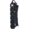 Esperanza power extension 3 m 5 AC outlet(s) Indoor Black - (ELK215K)
