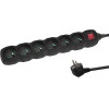 Esperanza power extension 3 m 6 AC outlet(s) Indoor Black - (ELK218K)