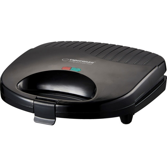 Esperanza Sandwich toaster 1000W Black - (EKT009)