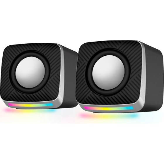 Esperanza Speakers 2.0 LED Black 6W - (EGS108)