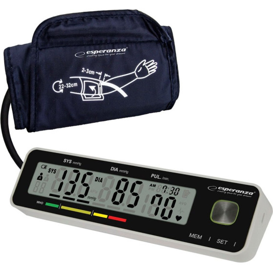 Esperanza upper arm blood pressure monitor - (ECB009)