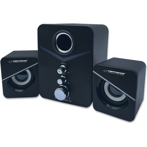 Esperanza USB 2.1 Speaker Set 6 W Black - (EP153)