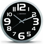 Esperanza Wall Clock - Zurich - Black Quartz clock Oval Black, White - (EHC013K)