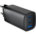 GEMBIRD mobile device charger Universal Black AC Fast charging Indoor - (TA-UC-PDQC65-01-BK)