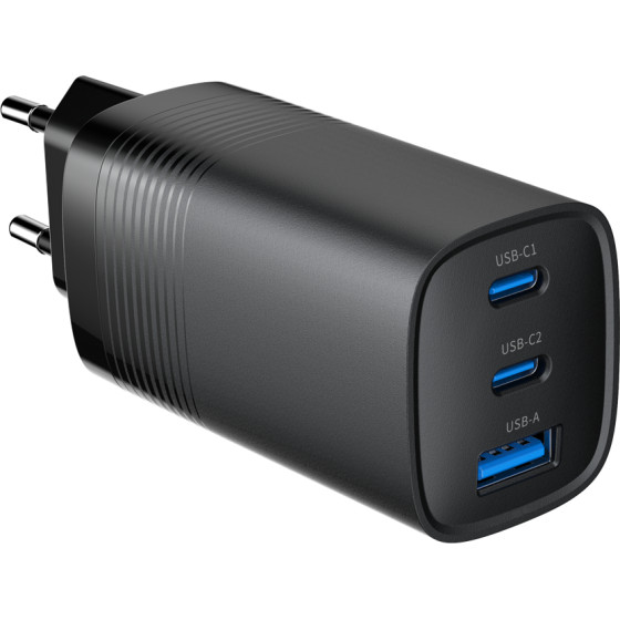 GEMBIRD mobile device charger Universal Black AC Fast charging Indoor - (TA-UC-PDQC65-01-BK)