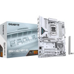 Gigabyte B850 EAGLE WIFI7 ICE Motherboard - AMD Ryzen 9000 Series CPUs, 8+2+2 Phases Digital VRM, up to 8200MHz DDR5 (OC), 1xPCIe 5.0 + 2xPCIe 4.0 M.2, WIFI 7, 2.5 GbE LAN, USB 3.2 Gen 2 - (B850 EAGLE WF7 ICE)
