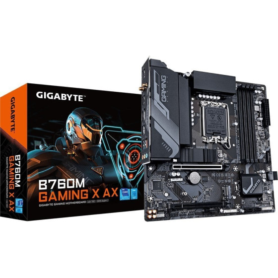 Gigabyte DDR5 motherboard LGA 1700 micro ATX - (B760M GAMING X AX)